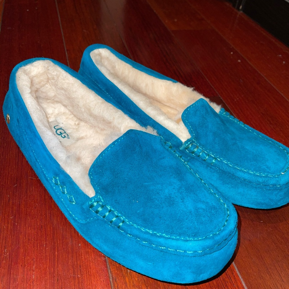 Blue Ugg Moccasins